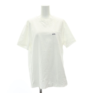アーペーセー A.P.C. ロゴ刺繍 半袖Tシャツ カットソー M 白 ホワイト /AT ■OS レディース
