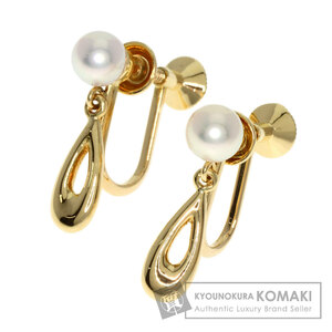 MIKIMOTO ミキモト パール 真珠 イヤリング K18イエローゴールド レディース 中古