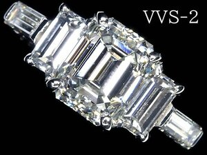 VIL13237SS【1円～】新品仕上【RK宝石】≪Diamond≫ VVS-2 Iカラー 極上ダイヤモンド 特大1.023ct 極上脇石ダイヤ Pt900 超高級リング