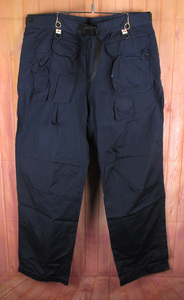 MYP14281 Mountain Research マウンテンリサーチ MTR-2403 Fishing Trousers フィッシングトラウザーズ パンツ XL ネイビー系 極美品
