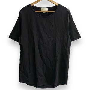 美品 GUCCI グッチ バックタグ 半袖 クルーネック Tシャツ カットソー オーバーサイズ XS ブラック