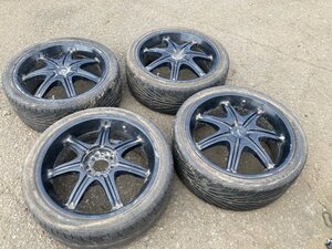 【単-船-11】225/40R18　18×7.5J　マルチ　MKWA　 アルミホイールタイヤ ４本 　　※長期保管　