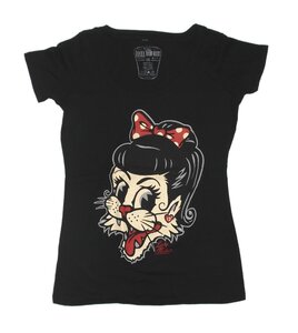 ★ラッキー13 Tシャツ LUCKY13 Miss Alley Ladys - M 新品 stray cats 50s