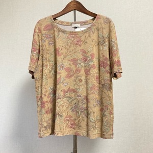 #snc バーバリー BURBERRY カットソー Tシャツ F 茶系 マルチ 半袖 花柄 レディース [791310]