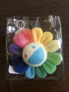 ① 新品 村上隆 お花ストラップ レインボー Flower Key Chain フラワー カイカイキキ Zingaro Kaikai Kiki お花 キーホルダー バッジ