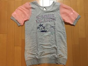 ディズニーストア アリエル Tシャツ グレー S ★ピンク フラミンゴ リトルマーメイド ディズニー disney