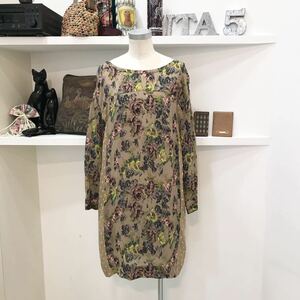 Paul Smith/flower/brown/one-piece/花柄/ワンピース/ブラウン/ポールスミス