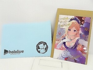 ホロライブ　アキ・ローゼンタール 誕生日記念2021 直筆サイン&メッセージ入りポストカード ホロライブ_a532