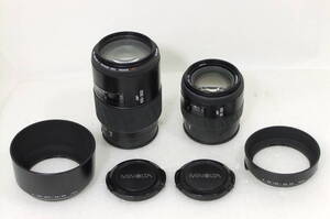 デジタル可 SONY/MINOLTA AF（100-300mm/4.5-5.6）と（35-105mm/3.5-4.5）動くジャンク扱い品 S523