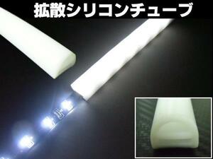 LED テープライト 専用 拡散 シリコンチューブ 1M 両面テープ付 切売 防水 均一 美しく発光 同梱無料 E