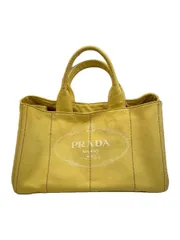 PRADA トートバッグ キャンバス イエロー