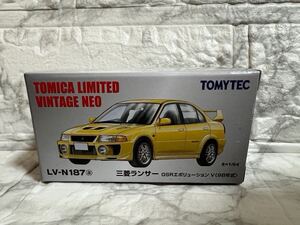 【美品！新品未開封！】1/64 LV-N187a 三菱 ランサーGSRエボリューションV（黄） トミカTOMICA TOMYTEC トミカリミテッドヴィンテージ ネオ