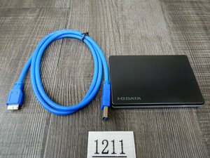 1211☆IOデータ★USB3.0ケース付き1TB (1000GB) ポータブルハードディスク★HDPF-UT1.0K★使用490時間