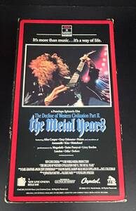 THE METAL YEARS ザ・メタル・イヤーズ VHS video L.A. Metal