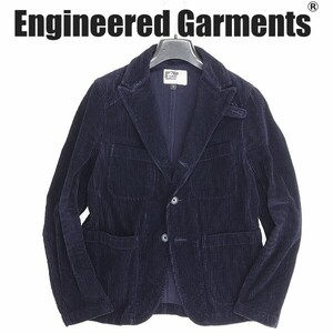 ◆ENGINEERED GARMENTS エンジニアド ガーメンツ コットン コーデュロイ 3釦 ジャケット 紺 ネイビー 1