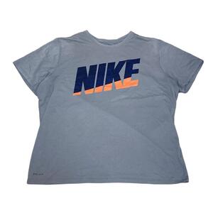 NIKE ナイキ 半袖Tシャツ DRI-FIT グレー US古着 c81 XXL相当