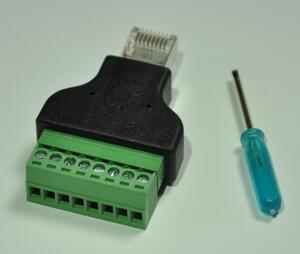 RJ45 LANケーブル 端末 圧着工具不要 コネクタ マイナスネジ式 カプラータイプ オス 通信ケーブル 脱着 簡単 便利 PC周辺機器 1個