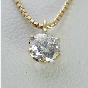 ネックレス レディース ダイヤモンド 一粒 ゴールド 1カラット 鑑定書付 1.00ct Dカラー VS2クラス 3EXカット GIA 通販