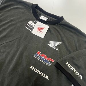 ●送料390円可能商品 ホンダ HONDA RACING 新品 メンズ BIGシルエット 半袖 Tシャツ Mサイズ[A510708BB-GRY-M] 一 三 壱★QWER