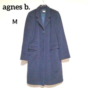 【美品】アニエスベー agnes b.　ウールコート　M　ブラック　ロング 1