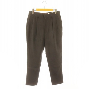 ノンネイティブ nonnative CLERK SLACKS W/P RIPSTOP STRETCH パンツ テーパード タック 0 グレー /DF ■OS レディース