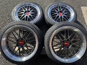 高級◇人気 BBS LM PCD120 8.5J 9.5J 245/40/20 新品タイヤ 40アルファード 40ヴェルファイア LS460 LS600H LS500 LC500 LM229 LM230