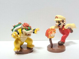 中古品 ファイアマリオ シークレット クッパ 2点セット スーパーマリオ セレクション チョコエッグ フィギュア 激レア