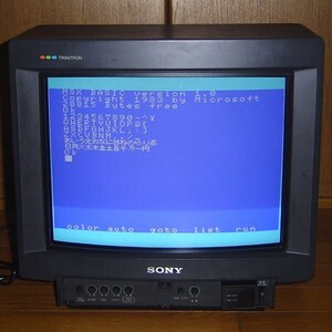 SONY CPS-14F1 14インチ アナログマルチ21ピンRGBモニター 動作OK MSX対応