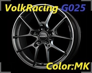 【納期要確認】Volk Racing G025 SIZE:9.5J-19 +44(F3) PCD:120-5H Color:MK ホイール2本セット