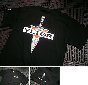  Vltor U.S.A. Apparel Tシャツ Lサイズ ブラック 送料無料 VLTOR WEAPON SYSTEMS Knife Dagger Logo ロゴ