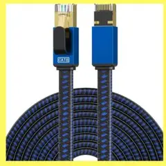 CAT8 LANケーブル1M カテゴリー8 イーサネットケーブル RJ45平型