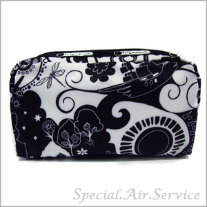 LeSportsac レスポートサック ポーチ バッグ小物 RECTANGULAR COSMETIC FAIRYTALE ブラックマルチ 6511 D172