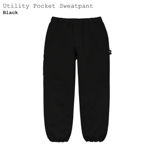 2021SS SUPREME UTILITY POCKET SWEATPANT BLACK M / シュプリーム スウェットパンツ 黒 