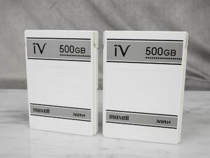 【G】 maxell IVDR-S 500GB カセットハードディスク 2個 3005443