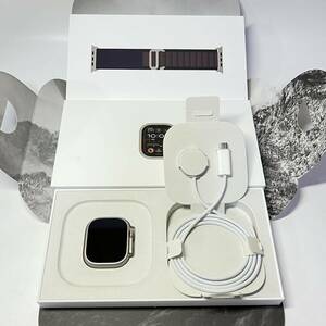 1円~【初期化済み】Apple Watch Ultra 2 GPS+Cellular 49mm MRER3J/A インディゴアルパインループ S バッテリー最大容量100% GK-100016