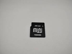 16MB　メガバイト　TOSHIBA　miniSDカード　メモリーカード