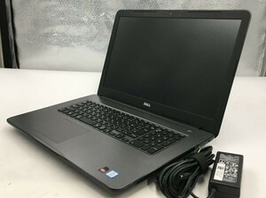 【記憶媒体無】DELL/ノート/第7世代Core i7/メモリ8GB/WEBカメラ有/OS無/Advanced Micro Devices, Inc. [AMD]　Radeon R7　BIOS起動確認済