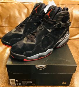 新品 国内正規品 27cm NIKE AIR JORDAN 8 RETRO BLACK CEMENT BRED ナイキ エア ジョーダン ブラック セメント ブレッド 黒 赤