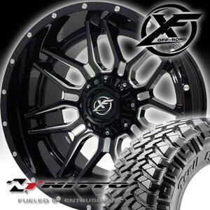 20x12J タイタン アルマダ XF OFFROAD XF222 20インチマッドタイヤホイールセット NITTO TRAIL GRAPPLER MT 35x12.50R20 37x12.50R20