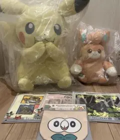 一番くじ　ポケモン　等身大ピカチュウぬいぐるみ　パモマルチスタンドぬいぐるみ