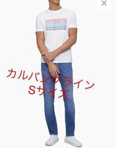 新品定番商品カルバンクライン お洒落なロゴ　Tシャツ ホワイト　S