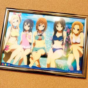 【送料無料】けいおん! K-ON! 平沢 唯 秋山 澪 田井中 律 琴吹 紬 中野 梓 放課後ティータイム HTT フレーム 額入り A4 クリア ポスター