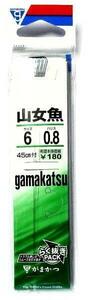 釣針 山女魚 サイズ6 ハリス0.8 がまかつ GAMAKATS #763688 [ML]