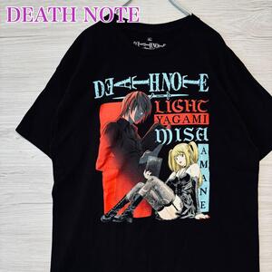 【入手困難】DEATH NOTE デスノート　夜神月　ミサミサ　Tシャツ　XLサイズ　キャラクター　一点物　レア　半袖　アニメ　映画　海外　輸入