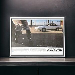 80年代 当時物!!! SUBARU 広告/ポスター ALCYONE アルシオーネ アバンギャルド AX4 Mk1 E-AX4 マフラー ホイール シート タイヤ