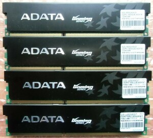 Win10確認済 デスクトップPC用メモリ PC3-12800(DDR3-1600) 4GBx4枚計16GB ADATA Gaming SERIES (送料230円～)