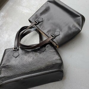 B61 Louis Vuitton ルイヴィトン ヴェルニ ヒューストン ハンドバッグ リペア必要 故障箇所無し リカラー 2点セット ノークレームにて