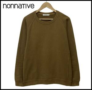 nonnativeノンネイティブ 17AW COACH CREW PULLOVER COTTON SWEAT OVERDYE オーバーダイ クルーネック スウェット トレーナー カットソー 1