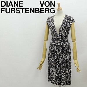 ◆DIANE von FURSTENBERG ダイアンフォンファステンバーグ KYE フラワー 花柄 シルク ジャージー 巻き ラップ ワンピース 6