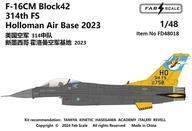 新品塗料・工具 1/48 米空軍 F-16CM ブロック42 第314 戦闘飛行隊 ホロマン空軍基地 2